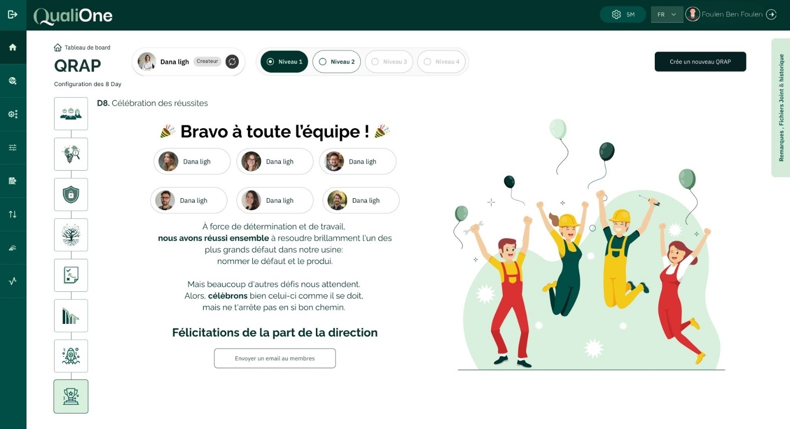 3.collaborative and milti-teaù interface - QualiOne